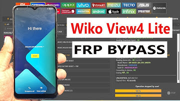 Wiko View 4 Lite FRP Bypass Unlock tool
