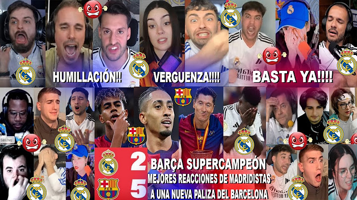 MEJORES REACCIONES MADRIDISTAS AL REAL MADRID 2-5 BARCELONA SUPERCAMPEÓN CON HUMILLACIÓN !!