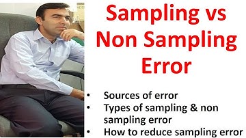Sampling and non sampling Error | sources and examples of non sampling error in urdu hindi