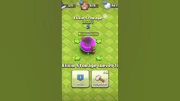 Elixir Storage upgrade from level 1 to 17