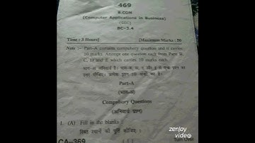 B.com 3rd Semester computer application in Business Bc._3.4