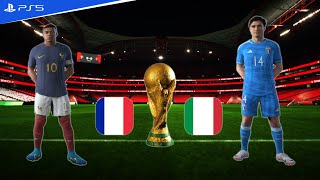 FC 24: France vs Italy | FIFA World Cup | Kylian Mbappé vs Federico Chiesa | PS5