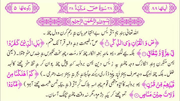 038 Surat us Suaad Kashmiri Translated Quran with HD text || سورة ص باللغة الكشميرية