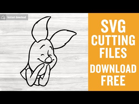 Piglet Disney Cartoon Svg Free Cutting Files for Cricut Silhouette Free Download