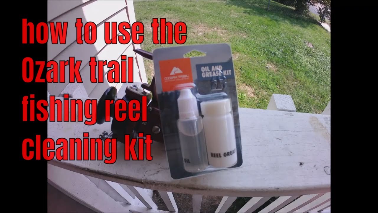 how to use the Ozark trail fishing reel cleaning kit on a vintage