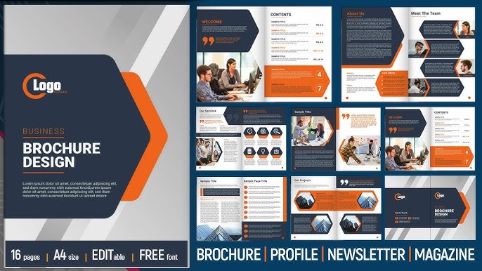 Free Company Profile Illustrator Template - 16 Page - YouTube free-company-profile-illustrator-template-16-page-youtube