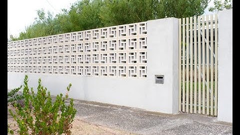 BREEZE BLOCK INSTALLATION