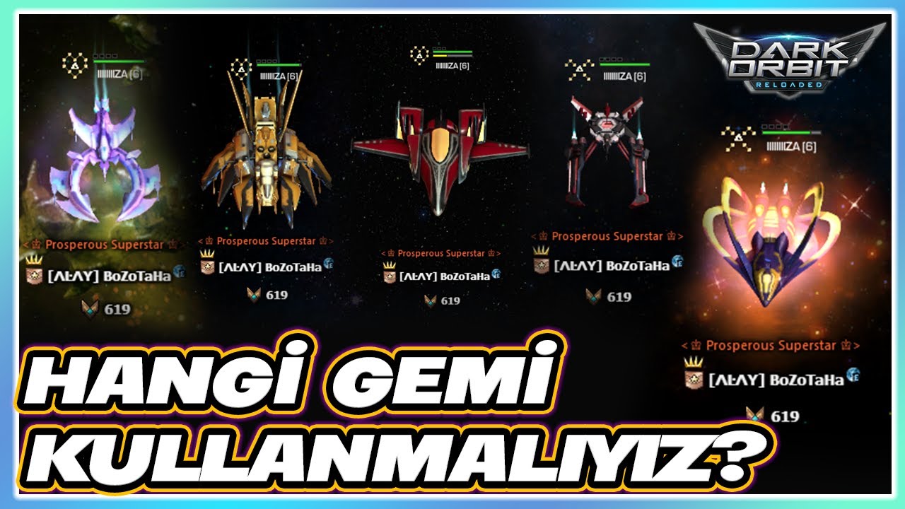 DarkOrbit Gemi Seçimi Rehberi | PvP ve Kasılma İçin En İyi 4 Gemi!