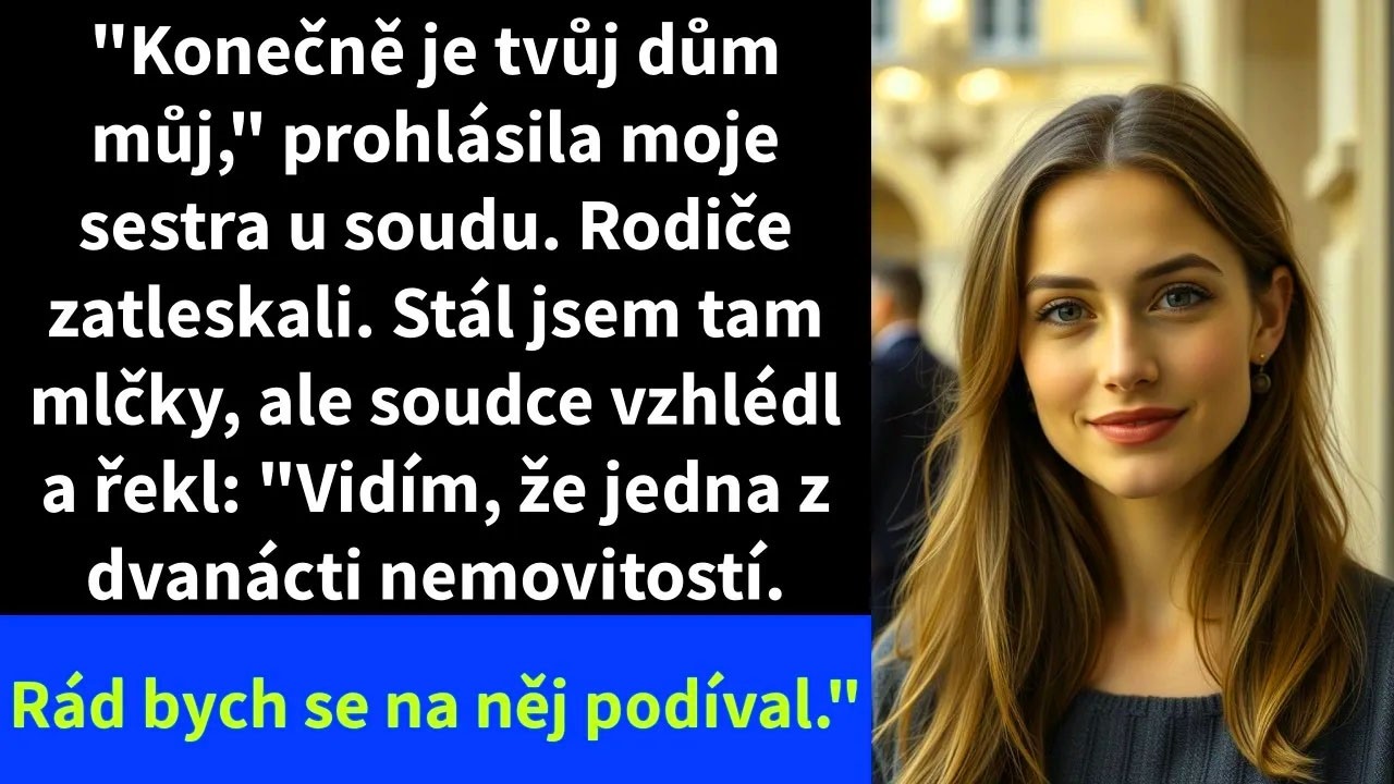 Seděla jsem tiše v soudní síni, když se ke mně můj švagr sklonil a zašeptal: „S nemovitostí ti končí.“ Jeho právník právě přesvědčivě líčil, jak jsem duševně labilní a lehkomyslná, a moje vlastní...