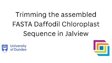 Video 5: Trimming the Sequence Assembly using Jalview