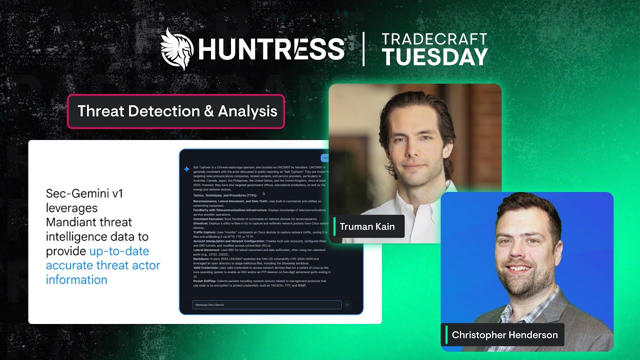 Where AI Helps (and Where it Doesn’t) in Threat Detection & Analysis |  Tradecraft Tuesday