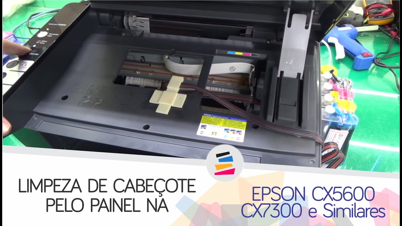 Limpeza de Cabeçote pelo painel na EPSON CX5600 CX7300 e Similares - SULINK  - YouTube