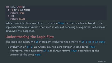 Understanding Why Your else Statement Isn