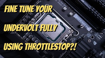 Fine tune your undervolt fully with throttlestop!! #throttlestop