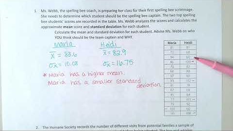 Comparing Data Sets Part 1