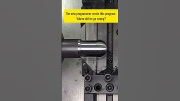A small error at the end of the metalworking proce #machine #cnc #process