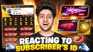 Reacting To Subscribers Rare Id Free Fire Best Collection- Garena Free Fire