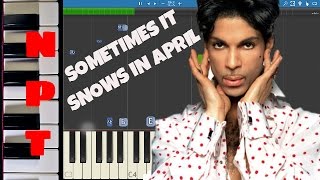 Prince - Sometimes It Snows In April - Piano Tutorial - Instrumental chords