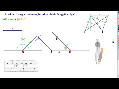 Videó: Hogyan bizonyítja be, hogy a paralelogramma rombusz?