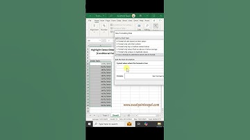 Highlight Dates Older Than Today Conditional Formatting