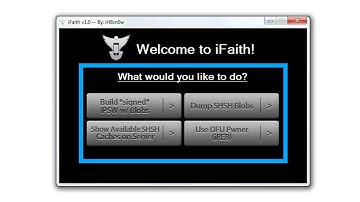 iFaith: Save SHSH Blobs on Any Firmware