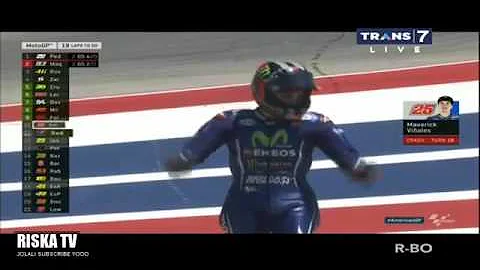 Maverick vinales Crash Americas gp