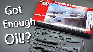 This Needs A Wash! Airfix De Havilland Vampire T.11 Gift Set In 1/72 Scale - Unboxing Review