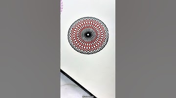 Mind-Bending Spirograph Motion #spirograph #artandcraft #satisfying #asmrart #video
