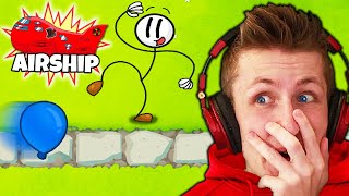 Reacting to the STICKMAN TOWER in BTD 6!