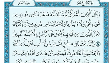 سوره النحل كامله ومكتوبه بصوت الشيخ ماهر المعيقلي (بدون إعلانات)