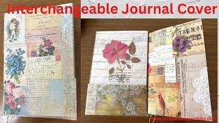 NEW WATERPROOF AND INTERCHANGEABLE JOURNAL COVER ~ HIGHLY REQUESTED ~ USING NEW COLLAGE KIT