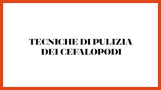 Tecniche di pulizia dei cefalopodi