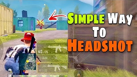 Simple Way To Headshot ⚡ | Tips And Tricks (Pubg Mobile)guide/tutorial