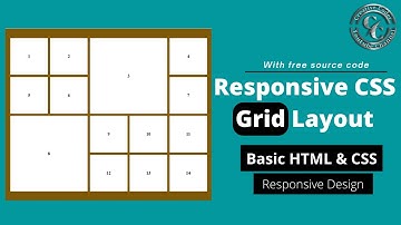 Responsive CSS Grid Layout design | HTML & CSS Project for Beginners.