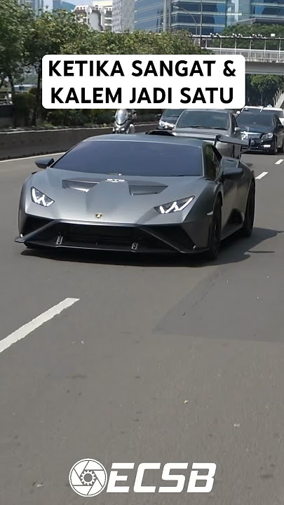 TERLIHAT SANGAR ATAU KALEM? (Lamborghini Huracan STO Indonesia) #ecsb #shorts