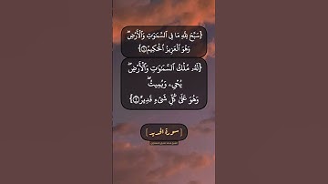 سورة الحديد الآية ١ الى ٣ بصوت الشيخ محمد صديق المنشاوي