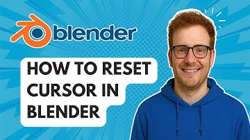 Cursor opnieuw instellen in Blender [Handleiding 2025]