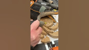 Scroll saw shaping a flower
