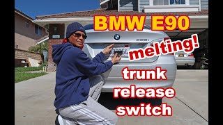 BMW E90 trunk release switch replacement (DIY26)