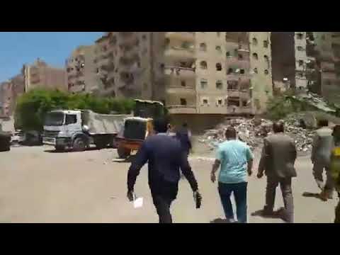 إزالةلمصنع تم بنائه بنهر الطريق و فتح شارع محمد نجيب بالجزيره الخضراء سيدى بشر قبلى وكلمه حول التعا