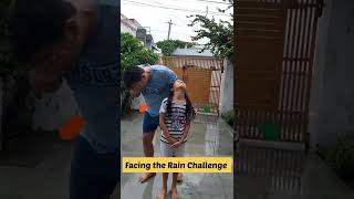 Facing the Rain | father vs. daughter Challenge #aayuandvanu #shorts