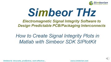 How to Create Signal Integrity Plots in Matlab with Simbeor SDK SIPlotKit