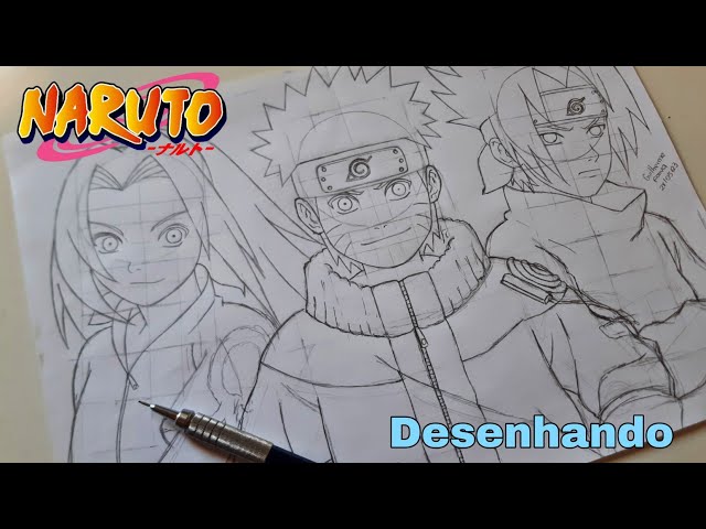 X 上的 Desenha.Anime：「Quer aprender a desenhar o Time 7? Naruto