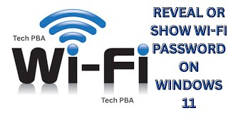 How to reveal wifi password on Windows 11 | How to show wifi password on Windows 11