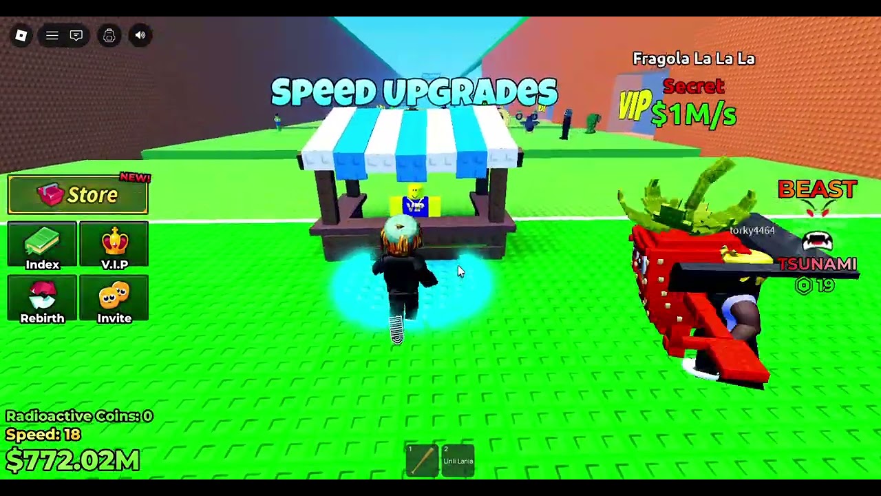 playing escape the tsunami for brainrots!