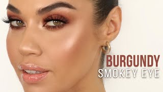 BURGUNDY SMOKEY EYE | Urban Decay Naked Heat | Eman
