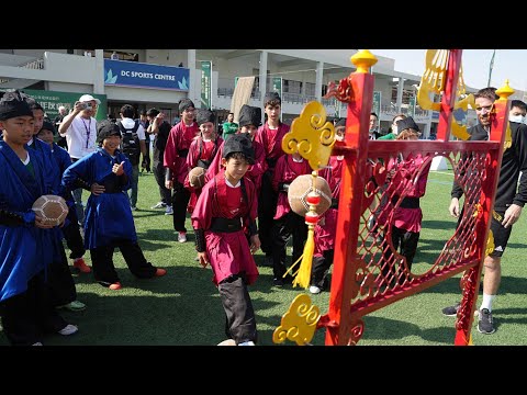 Chinese, Qatari youth experience Chinese cuju, the ancestor of modern soccer