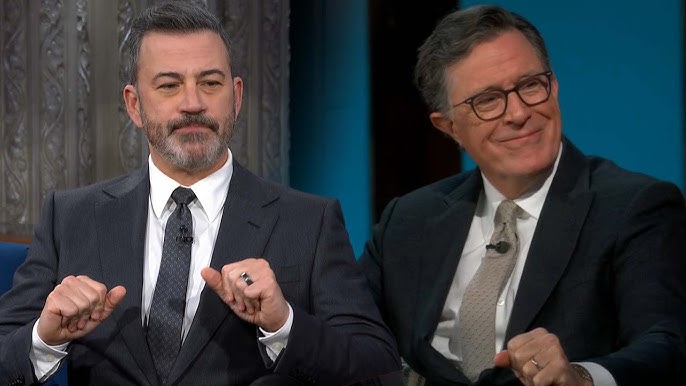 Jimmy Kimmel & Stephen Colbert Crossover: Hosts Recount 'Emotional  Rollercoaster' of Cancelations
