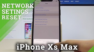 How to Reset Network Settings in iPhone Xs Max - Restore Network Configuration