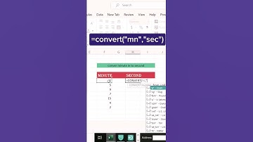 how to convert minute in to second in ms excel easily!?$